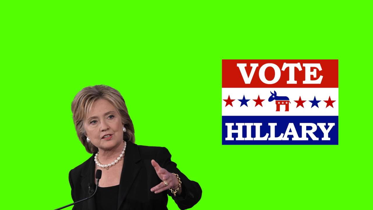 You too can now enter the Hillary Clinton Green Screen Challenge!