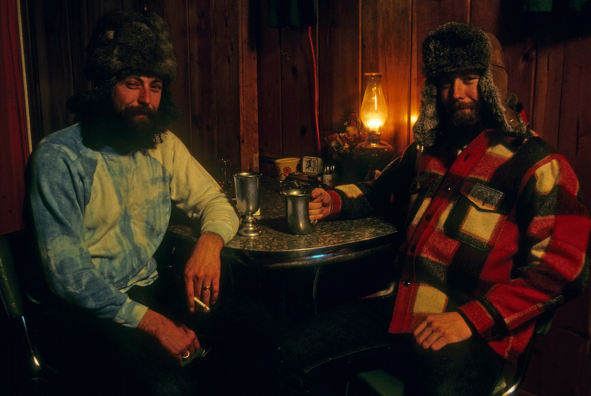 Alaskan hunters in a cabin, being quiet. Don't you miss that?